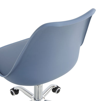 Καρέκλα Γραφείου Εργασίας Gaston II PP-PU σε Απόχρωση Ανοιχτό Μπλε 48x57x77-90