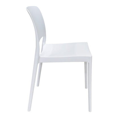 Καρέκλα Fenxy PP σε Λευκή Απόχρωση 38x42x77