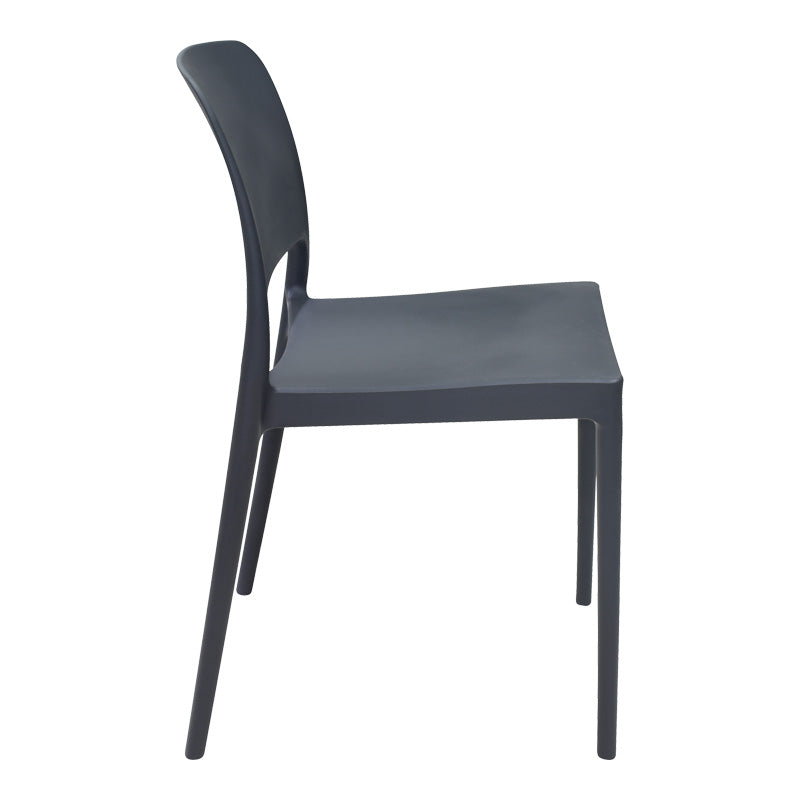 Καρέκλα Fenxy PP σε Μαύρη Απόχρωση 38x42x77