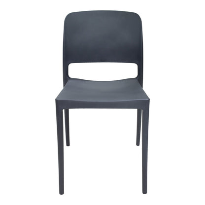 Καρέκλα Fenxy PP σε Μαύρη Απόχρωση 38x42x77