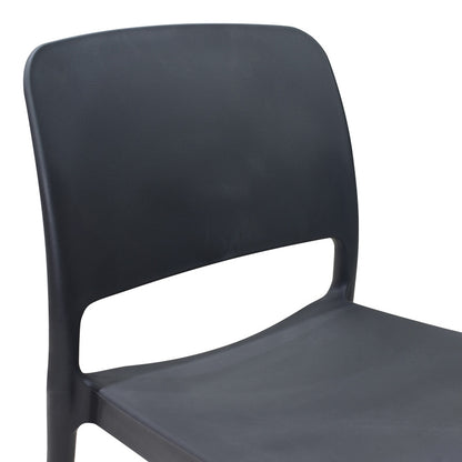 Καρέκλα Fenxy PP σε Μαύρη Απόχρωση 38x42x77