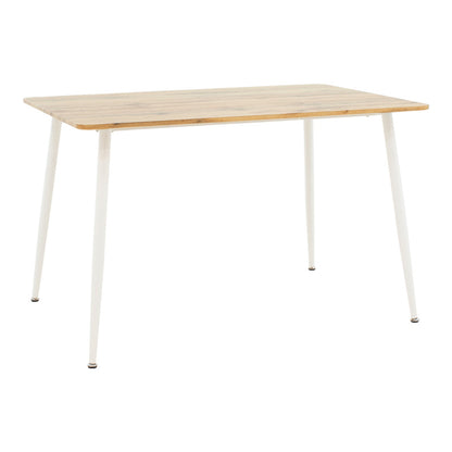 Τραπεζαρία Cuba-Caron Σετ 5 Τεμ Sonoma-Λευκό 120x80x75