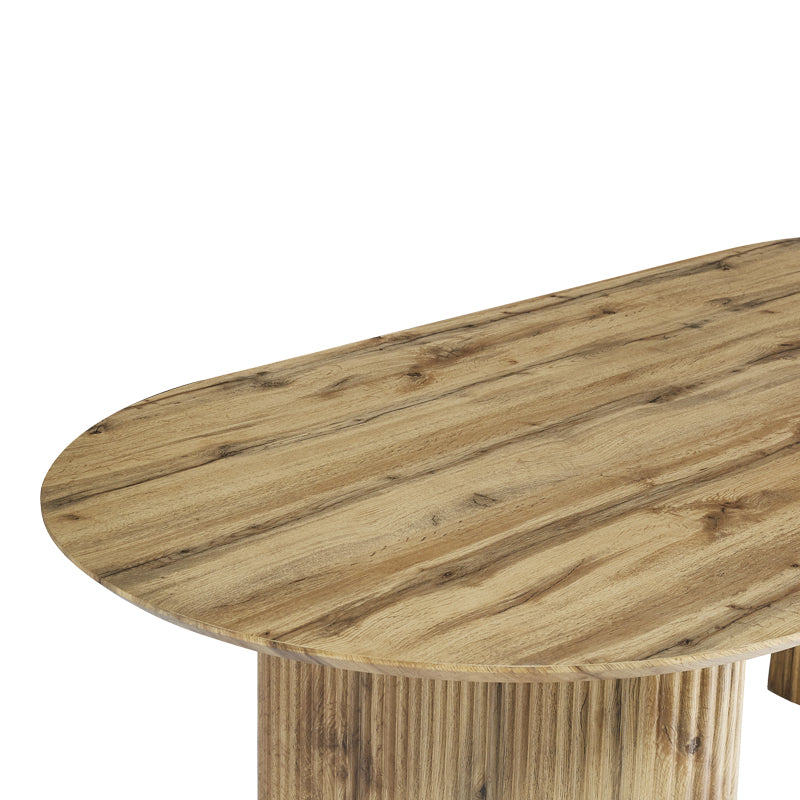 Τραπέζι Nembou MDF σε Oak Απόχρωση 210x100x76