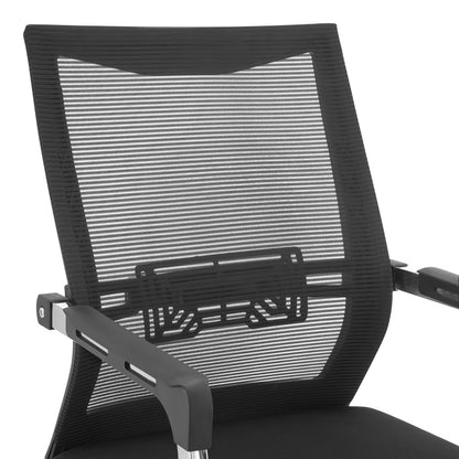 Chromatic Visitor Office Chair Black Mesh with Metal 54x53x97