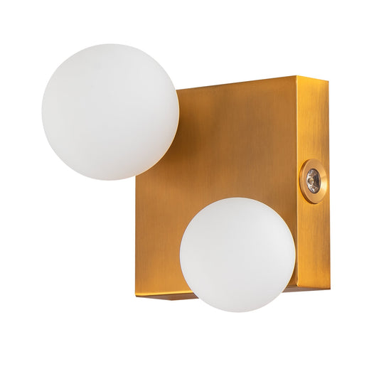 WLC 2487-2 ΑΠΛΙΚΑ ΤΕΤΡΑΓΩΝΗ ΟΞΥΝΤΕ ΜΕ ΔΥΟ ΓΛΟΜΠΟΥΣ ΟΠΑΛΙΝΑ 2xG9 + LED ΣΠΟΤ 21x21x15