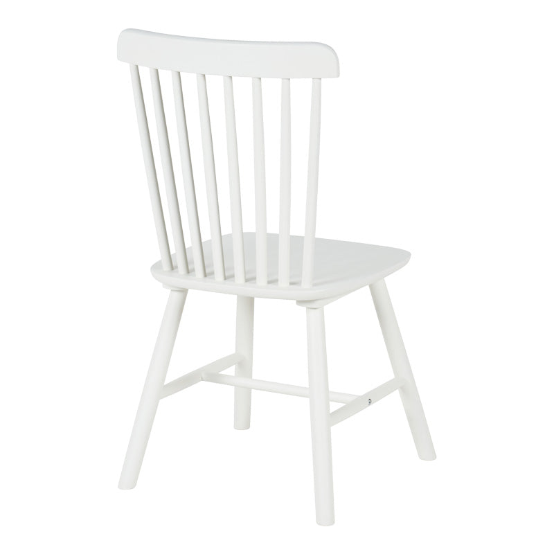 Καρέκλα Melia Rubberwood σε Λευκή Απόχρωση 45x51x87