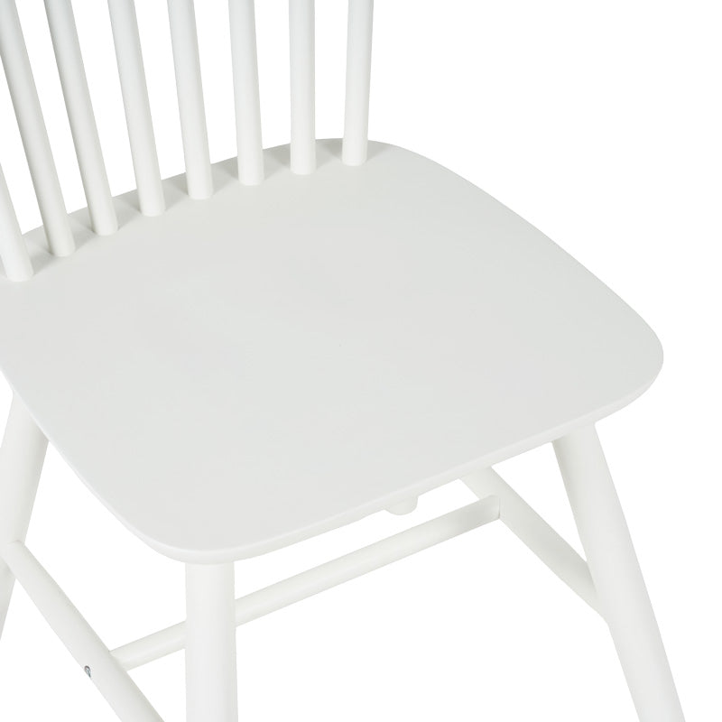 Καρέκλα Melia Rubberwood σε Λευκή Απόχρωση 45x51x87