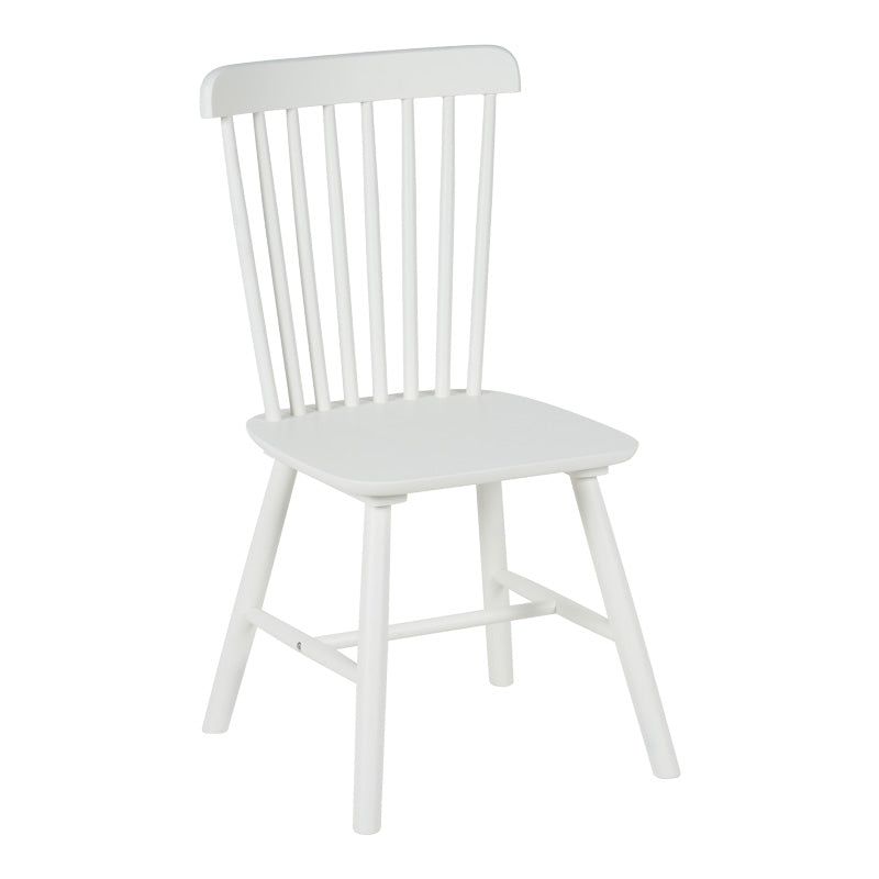 Καρέκλα Melia Rubberwood σε Λευκή Απόχρωση 45x51x87