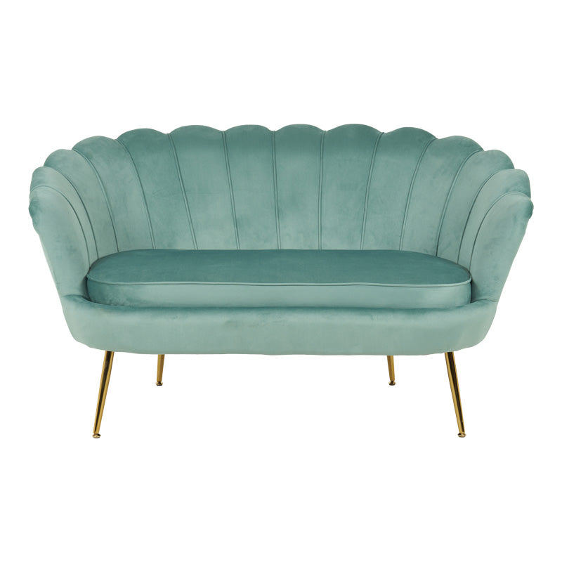 Καναπές 2θέσιος Daimon Βελούδο σε Φυστικί Απόχρωση 134x70x77