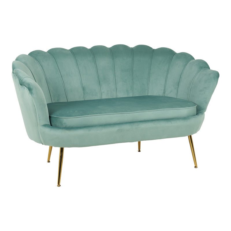 Καναπές 2θέσιος Daimon Βελούδο σε Φυστικί Απόχρωση 134x70x77