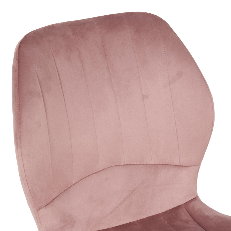 Καρέκλα Jelour Βελούδο σε Σάπιο Μήλο Απόχρωση-Πόδια Φυσικά Μεταλλικά 46.5x60x84