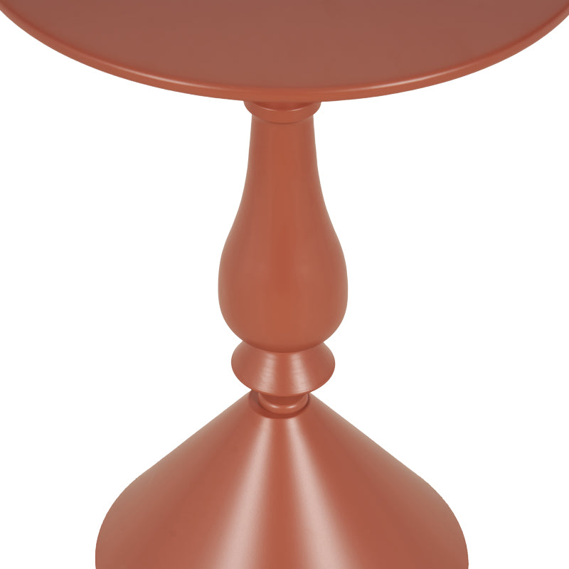 Βοηθητικό Τραπέζι Lalou Μέταλλο σε Απόχρωση Terracotta Φ40x55