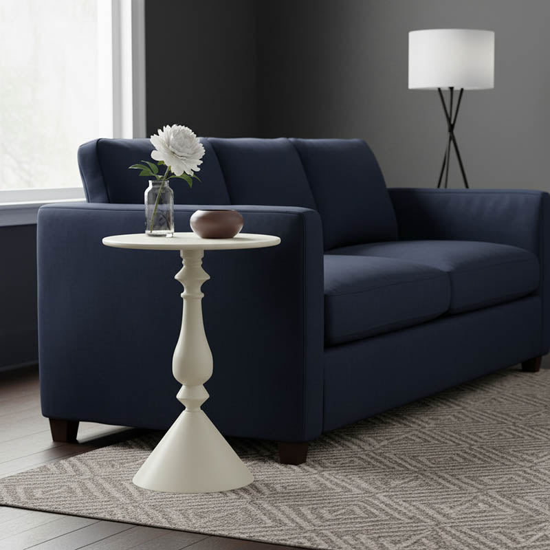 Βοηθητικό Τραπέζι Lalou Μέταλλο σε Κρέμα Απόχρωση Φ40x55