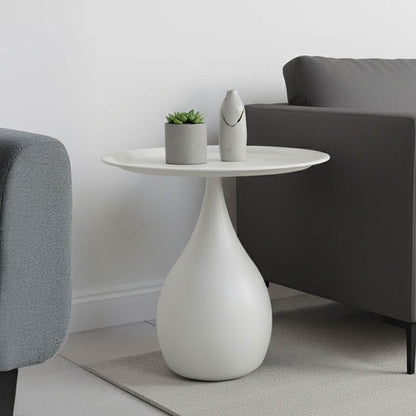 Βοηθητικό Τραπέζι Samino Μέταλλο σε Κρεμ Απόχρωση Φ39x42