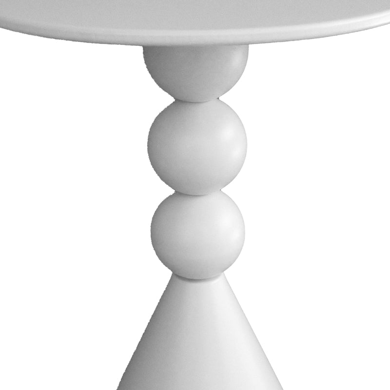 Βοηθητικό Τραπέζι Bilane Μέταλλο σε Κρεμ Απόχρωση Φ39x55