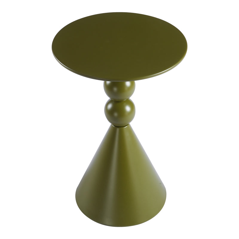 Side Table Bilane Metal Olive Φ39x60