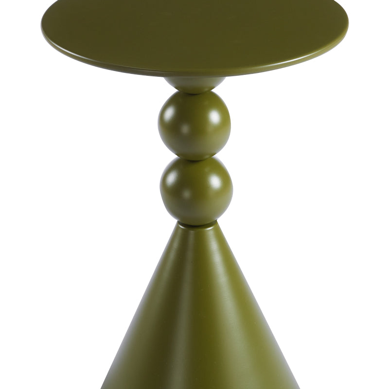 Side Table Bilane Metal Olive Φ39x60
