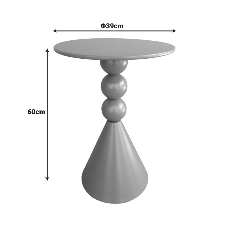 Side Table Bilane Metal Olive Φ39x60