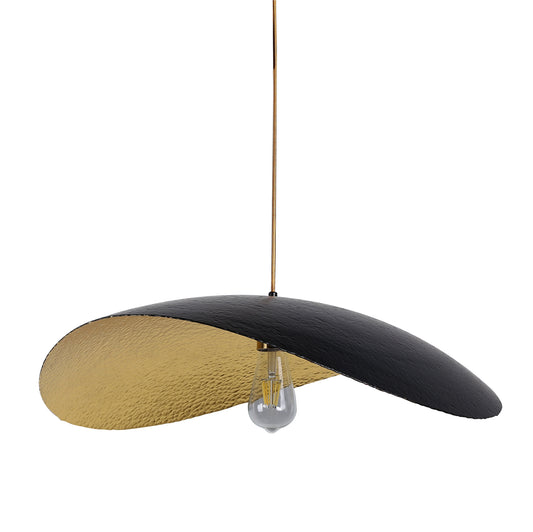 PDC 1289 1/Φ ΜΠΡΟΥΤΖΙΝΟ ΜΑΥΡΟ ΜΕ ΧΡΥΣΟ 1xΕ27 66x57x(18-100)