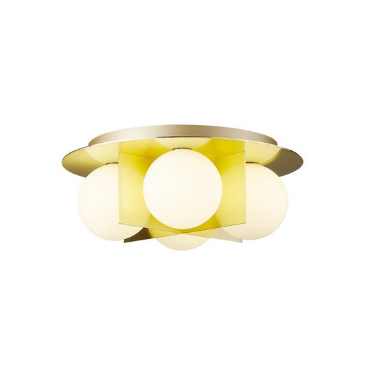 CCC 551 GD ΠΛΑΦΟΝΙΕΡΑ ΜΕΤΑΛΛΙΚΗ ΒΑΣΗ ROZ ΧΡΥΣO ΜΕ 4 ΜΠΑΛΕΣ 4xG9 Φ38x16