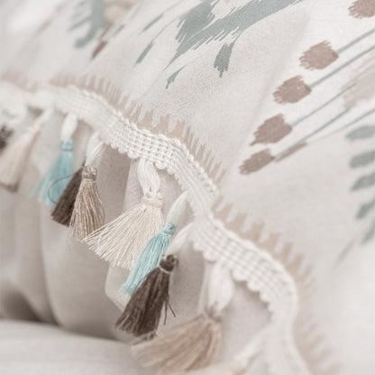 Σετ Παπλωματοθήκη Asilo Cotton Box 4 Τμχ Διπλή 200x220εκ Χρώμα Καφέ - Λευκό