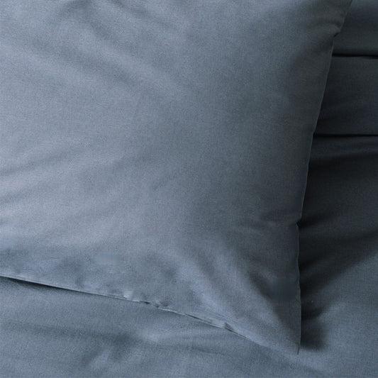 Σετ Παπλωματοθήκη Plain 4 Τμχ Διπλή (200x220εκ) Χρώμα Ανθρακί