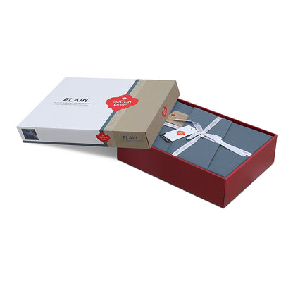 Σετ Παπλωματοθήκη Plain 4 Τμχ Διπλή (200x220εκ) Χρώμα Ανθρακί