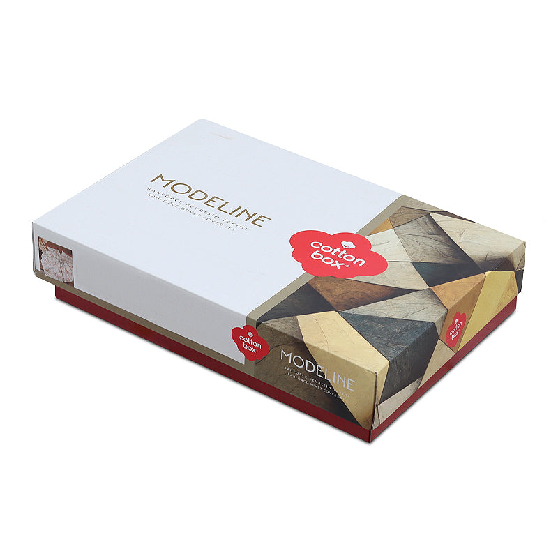 Σετ Παπλωματοθήκη Lamina 3 Τμχ Μονή (160x220εκ) Χρώμα Cinnamon