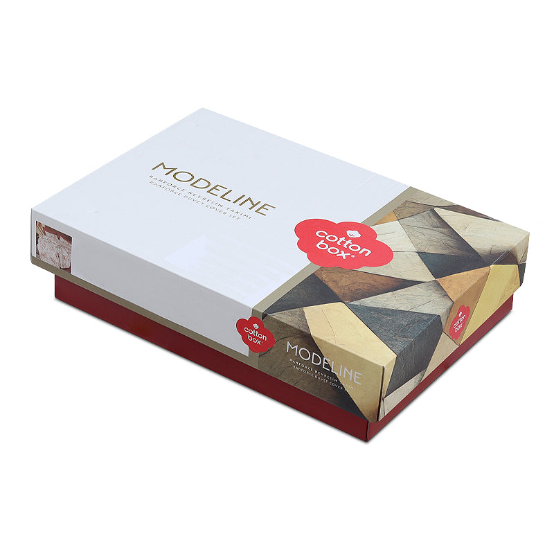 Σετ Παπλωματοθήκη Lamina 4 Τμχ Διπλή (200x220εκ) Χρώμα Cinnamon