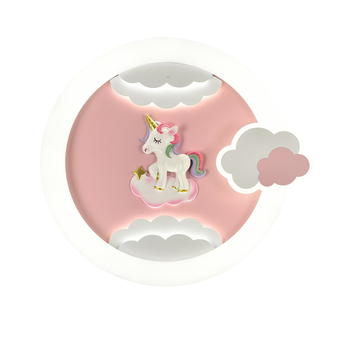 CCC 4319 ΠΛΑΦΟΝΙΕΡΑ ΠΑΙΔΙΚΗ LED ΡΟΖ ΜΟΝΟΚΕΡΟΣ CCT Φ50εκ