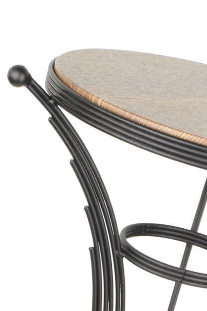 TBBT-15 BK ΤΡΑΠΕΖΑΚΙ ΒΟΗΘΗΤΙΚΟ ΜΑΥΡΟ Φ35x59