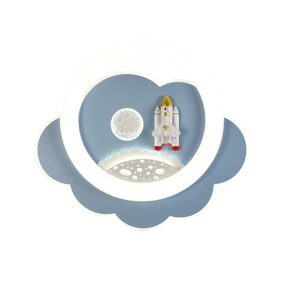 CCC 4316 ΠΛΑΦΟΝΙΕΡΑ ΠΑΙΔΙΚΗ LED ΜΠΛΕ ΠΥΡΑΥΛΟΣ CCT Φ50εκ