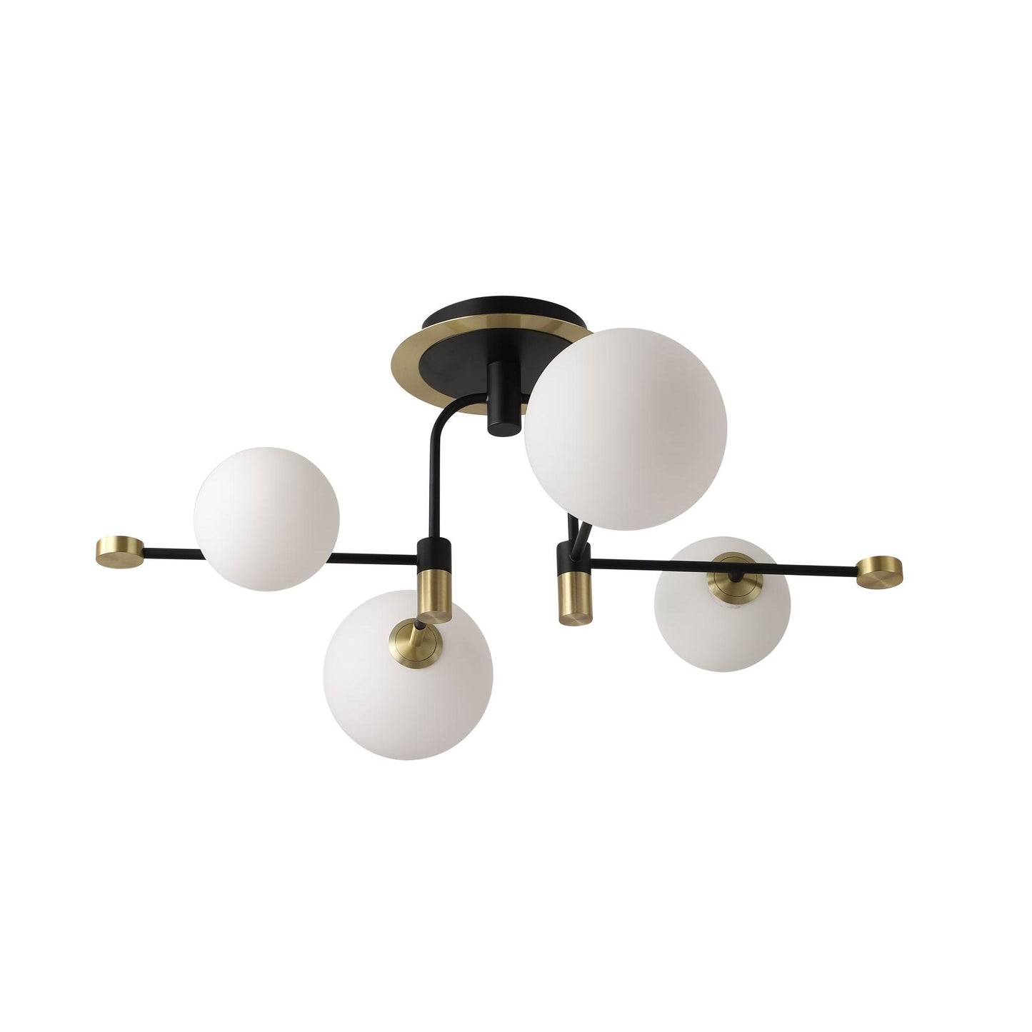 CCC 552-4 ΟΡΟΦΗΣ 4/Φ ΜΑΥΡΟΣ ΣΚΕΛΕΤΟΣ ΜΕ ΧΡΥΣΗ ΛΕΠΤΟΜΕΡΕΙΑ ΚΑΙ ΜΠΑΛΕΣ 4xG9 5W Φ70x36