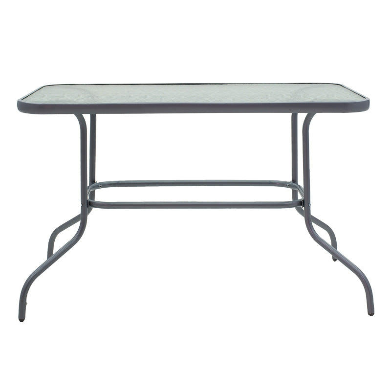 Τραπέζι Valor Μέταλλο Ανθρακί-Γυαλί 110x60x70