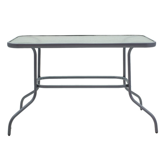 Τραπέζι Valor Μέταλλο Ανθρακί-Γυαλί 110x60x70