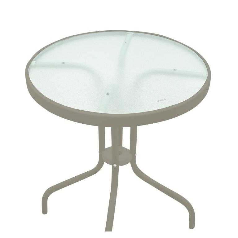 Τραπέζι Watson Μέταλλο Σαμπανιζέ-Γυαλί Φ60x70