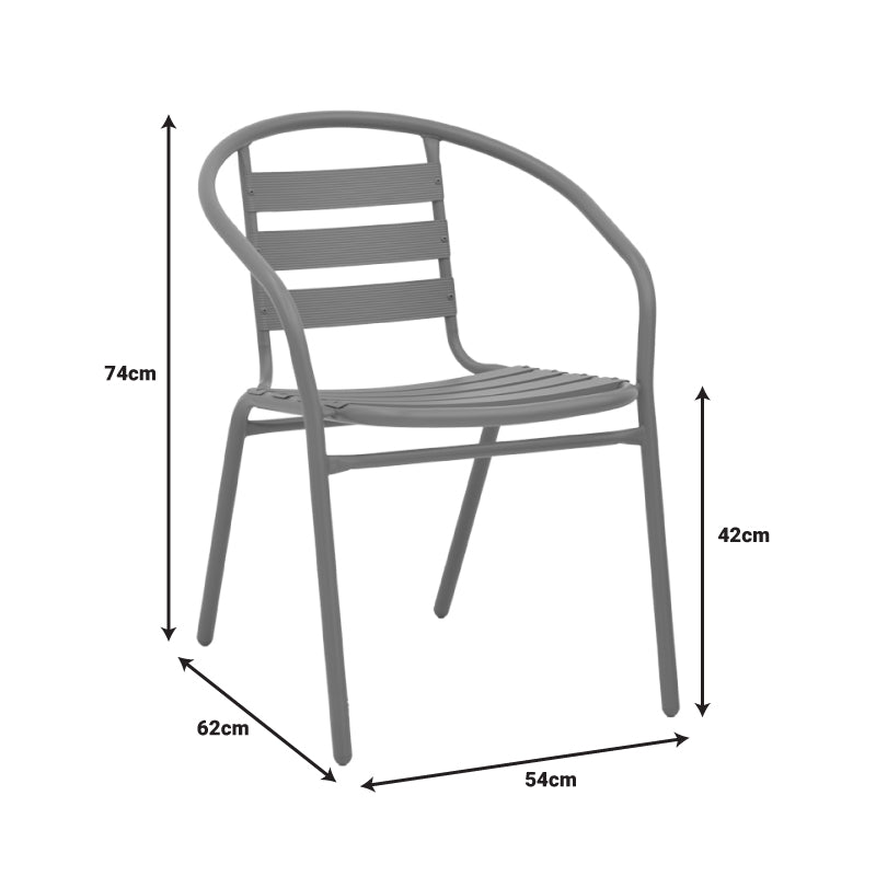 Πολυθρόνα Tade Μέταλλο Σαμπανιζέ 54x58x73