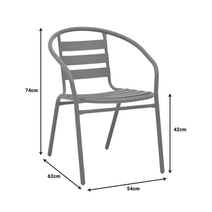 Πολυθρόνα Tade Μέταλλο Σαμπανιζέ 54x58x73