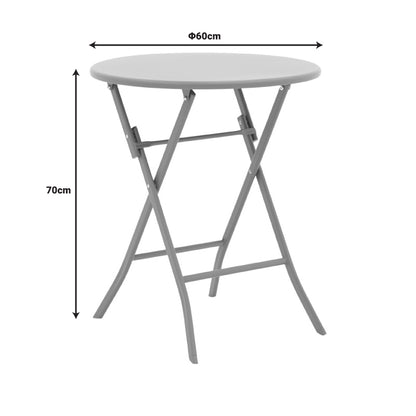 Τραπέζι Albero Πτυσσόμενο Μέταλλο σε Σαμπανιζέ Απόχρωση Φ60x70