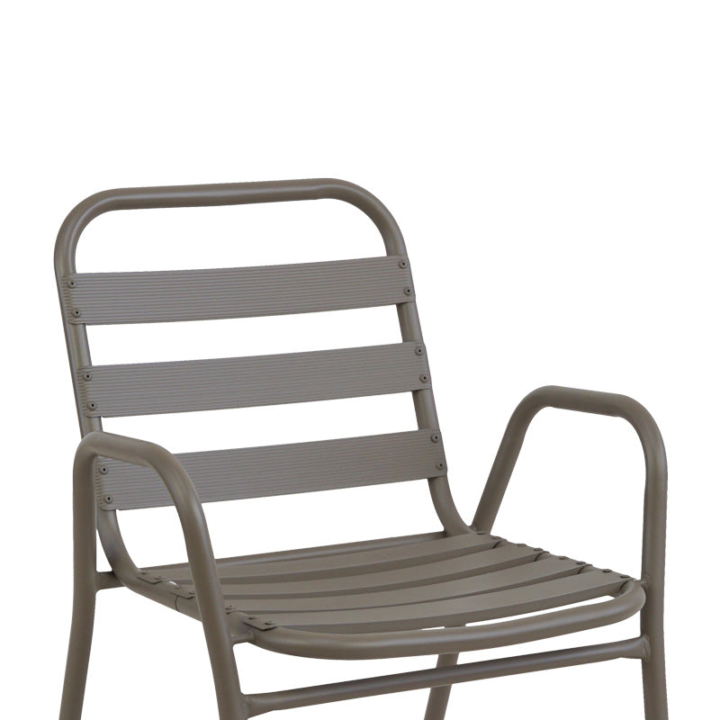 Τραπεζαρία Albero-Sussie 3 Τεμ Μέταλλο σε Σαμπανιζέ Απόχρωση Φ60x70