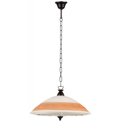 Φωτιστικό Φθορίου Γυαλί Καφέ 72W Φ45