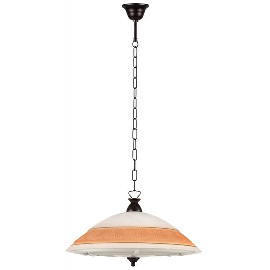 Φωτιστικό Φθορίου Γυαλί Καφέ 72W Φ45