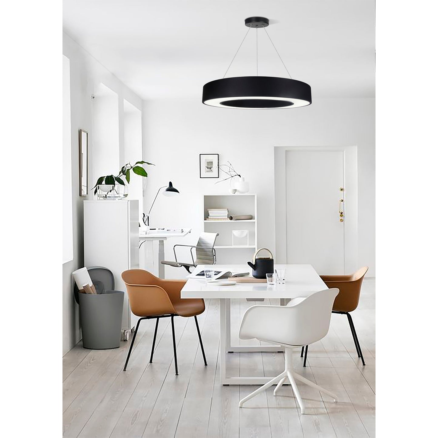 Κρεμαστό Φωτιστικό LED 54W 4000K Μαύρο Φ60x75