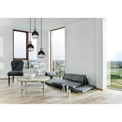 Φωτιστικό Κρεμαστό Μονόφωτο Μεταλλικό Μαύρο E27 15x15x150