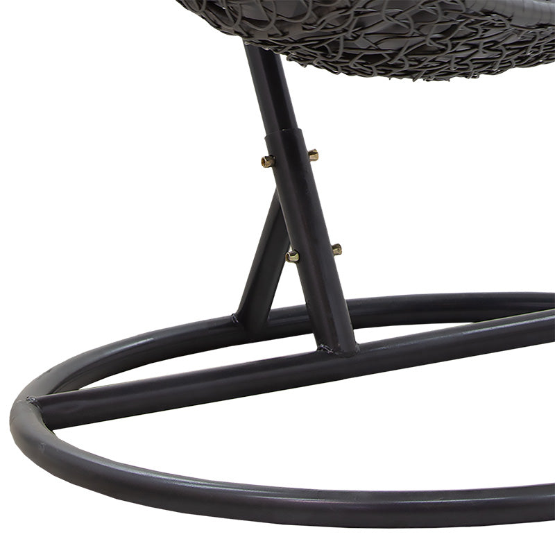 Κούνια Soleil Κρεμαστή Μέταλλο-PP-Μαξιλάρι Γκρι 103x83x200