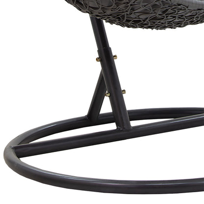 Κούνια Soleil Κρεμαστή Μέταλλο-PP-Μαξιλάρι Γκρι 103x83x200