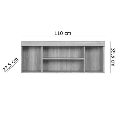 Ράφι Damis Σονόμα Κρεμαστό με MDF Λεπτομέρεια 110x22.5x39.5