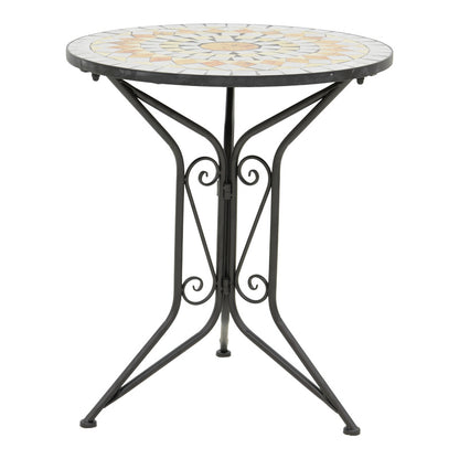 Τραπεζαρία Sellis Σετ 3 Τεμ Μωσαικό-Μέταλλο Μαύρο