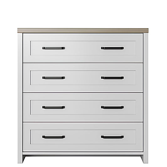 Συρταριέρα Verne Λευκό-Φυσικός Δρυς 88.8x37.2x91.8