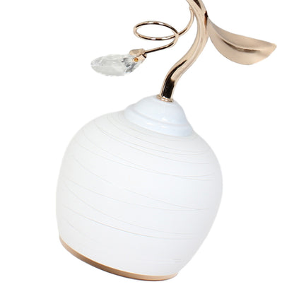 Φωτιστικό Οροφής 3 x Ε27 Φ56x25 εκ. Λευκό - Χρυσό με Γυαλιά